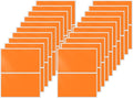 FINDAT Rectangle Label Stickers 3×2 Inch Vinyl Removable Orange Sticker Waterproof Writable File Folder Moving Labels for Boxes Home Office Labeling 40 PCS