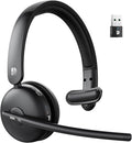 Dytole Wireless Headset with Mic for Work, Bluetooth Headset with Mic, AI Noise Cancelling, 65H Battery & Mute Function, Single-Ear Wireless Headset & USB Dongle, Fit for PC/Laptop/Teams/Call Center