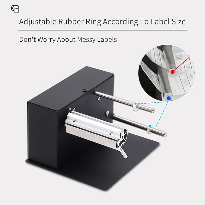 AIWFL Automatic Label Rewinder Rewinding Machine Speed 1-8 inch/s Automatic Label Rewinder Two-Way Rewinding 180mm Label Roller Machine Synchronize with Printer (R3)
