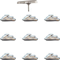 Jet Ski Push Pins - Silver Jet Ski Map Pins for Cork Boards, Maps, or Lapel Use - Designed in USA - Set of 10