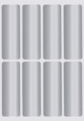 Royal Green Metallic Silver Gift Label Sticker Rectangles 3x1 Great for Christmas and Parties - 800 Pack