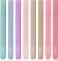 Piochoo Bible Highlighters,8 Colors pastel highlighters, Cute Pens with Chisel Tip for Journaling Office School Bible Study Supplies