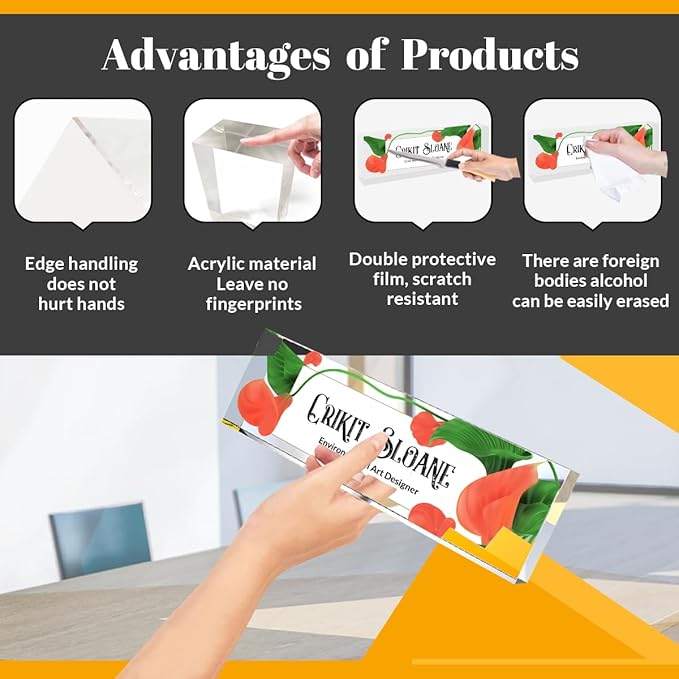 Personalized Name Plate for Desk, Custom Office Decor, Work Gift, Coworker Gift, Desk Nameplate, Desk Sign, Office Gift, Promotion Gift (Orange Calla Lily)