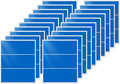 FINDAT Colored Stickers 4×2 Inch Vinyl File Folder Sticker Blue Rectangle Removable Waterproof Color Coding Moving Label for Boxes Office Inventory Labeling 60 PCS