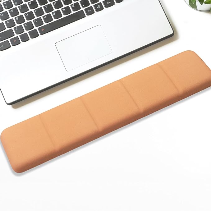 Ergonomic Keyboard Wrist Rest - Keyboard Wrist Cushion with Non-Slip Base, Brown Cute Wrist Rest Support for Keyboard, Laptop, Mac, Typing