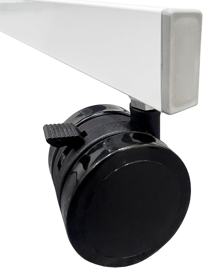 Large Rolling Whiteboard on Wheels, 48" x 32" Double-Sided Mobile White Board with Stand, Portable Standing Dry Erase Board Easel for Home Office Classroom School (32" x 48" WH)