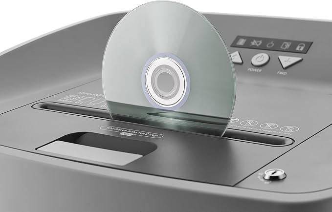 Dahle ShredMATIC SM 300 Auto Feed Paper Shredder, 300-Sheet Capacity, Cross-Cut, P-4 Security, Jam-Free & Oil-Free, Shreds CDs, Credit Cards, Staples & Paper Clips, German Engineered