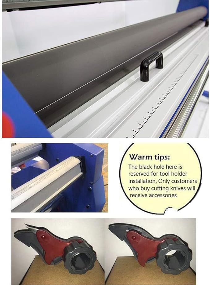 US Stock Wide Format Laminator 55in /63in Full-auto Wide Format Cold Laminator Machine Roll to Roll Large Format Laminating Machine with Trimmer (63 Inch, Without Trimmer)