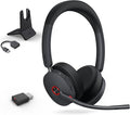 Yealink WH68 Hybrid with Charging Stand ANC Headsets, 492ft Rang DECT&Bluetooth Wireless Headset, Stereo Active Noise Cancellation (Teams,Zoom,UC) Headphones with 6X Mic,32H Call, Work for PC,Phone