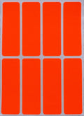 3x1 inch (75mm x 25mm) Rectangle Sticker Organizing Labels for Office, School and Home, Self-Adhesive Label Tags to Write On Surface, 200-Pack (Neon Red) by Royal Green