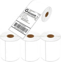 NineLeaf 4 Rolls 4"x 6" Direct Thermal Printing Blank Paper Shipping Labels Compatible for Zebra TLP-2844 ZP-450 GK420T GX420T GX430T GK420D GC420D GC420T Label Printer (250 Labels per roll)