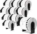 DK-22205 Compatible with DK-2205 Continuous Labels 2.4" x 100'(62mm×30.48m) Use with Brother QL 820NWB QL-800 QL-550 QL-700 Label Printer, 10 Rolls