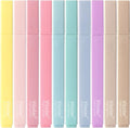 Piochoo Highlighters, Aesthetic Cute Pastel Highlighters Set, 10 pcs, Chisel Tip, No Bleed Bible Highlighter Assorted Colors, Back to School Supplies