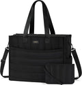 IBFUN Utility Tote Bag with 14/24 Pockets Zip Top Teacher Tote Bag for Teacher/Work Women