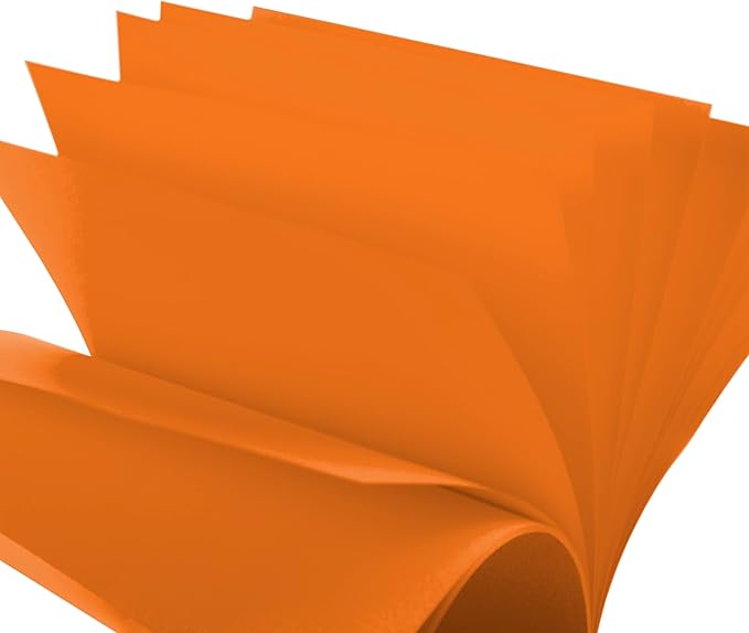 JAM PAPER Colored 24lb Paper - 90 gsm - 8.5 x 11 - Ultra Orange - 50 Sheets/Pack