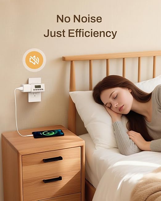 BN-LINK Indoor Digital Timer Outlet,24 Hour Light Timer Easy Programmable,Mini 2 Prong Plug in Timers for Electrical Outlets,Lamps,Fans,2 On/Off Programs,2 Pack,15A/1875W, ETL Listed