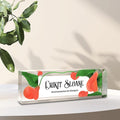 Personalized Name Plate for Desk, Custom Office Decor, Work Gift, Coworker Gift, Desk Nameplate, Desk Sign, Office Gift, Promotion Gift (Orange Calla Lily)