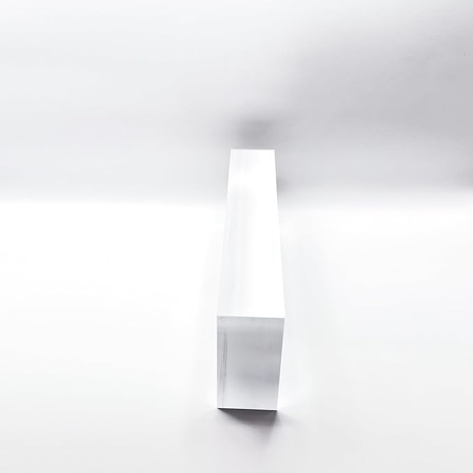 Artblox Office Desk Name Plate Personalized | Custom Name Plates for Desks with Your Logo On Clear Acrylic Glass - (8" x 2.5")