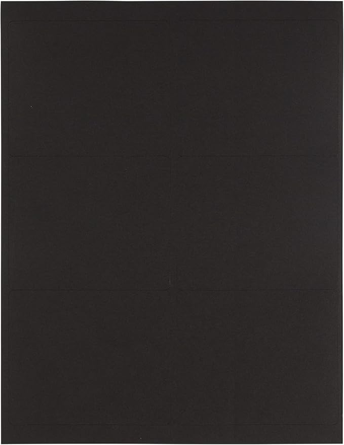 JAM PAPER Shipping Address Labels - Large - 3 1/3 x 4 - Black - 120/Pack