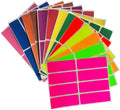 Royal Green Colored Label Sticker Rectangle in 13 Colors 1 x 3 inch writable Labels - 104 Pack