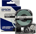 Epson LABELWORKS 224BCPX Genuine PET (Polyester) Tape Cartridge - Black on Clear Label Maker Tape - 1" (24MM) Wide, 30'
