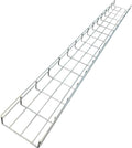 Kable Kontrol Cable Tray - 10 Ft L x 2" W x 2” H - 10 Pcs Bulk Pack - Wire Mesh Tray Cable Management Rack Cord Organizer Cable Basket, Zinc Plated Steel NEC Approved for Network, Fiber Optic, Cabling