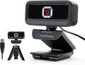 Combess 4K Webcam for PC, Computer Camera for Desktop, USB Webcam with Tripod,2 Noise Reduction Mics, Built-in Privacy Cover, for PC/Zoom/Skype/Team/Laptop/MacBook/Windows
