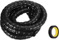 MECCANIXITY Spiral Cable Wrap 9.8ft/3.0M 30mm Cable Management Sleeve PP Insulation Cord Organizer for Computer Wire Power Cable Gas Pipe Black with Tape