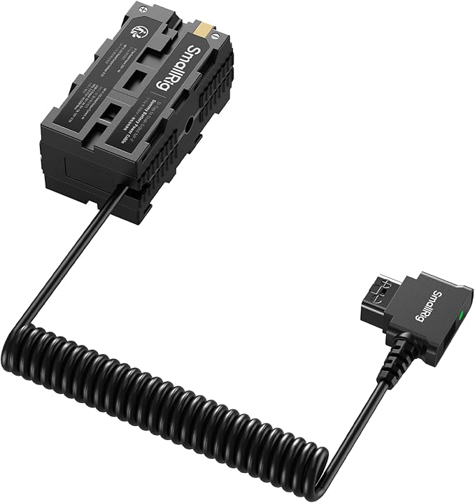 SmallRig D-tap to Dual-Sided NP-F Dummy Battery, with USB-C, DC Port, LED Display, for NP-FZ100/ LP-E6NH/ LP-E6P/ EN-EL15C/ DMW-BLK22 Dummy Batteries,Monitor and Wireless Video Transmitters