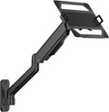 CondoMounts LTP8017 Laptop Wall Mount | Spring-Assisted Arm for 17"–32" Screens, Free-Tilting VESA Laptop Holder, Space-Saving Design, Heavy-Duty Build, Matte Black Finish, Easy DIY Installation