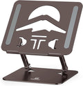Laptop Stand, Ergonomic Adjustable Computer Stand for Collaborative Work, Foldable and Portable Heat Sink Computer Stands, Fits up to 15.6-inch Laptops (Coffee Brown)