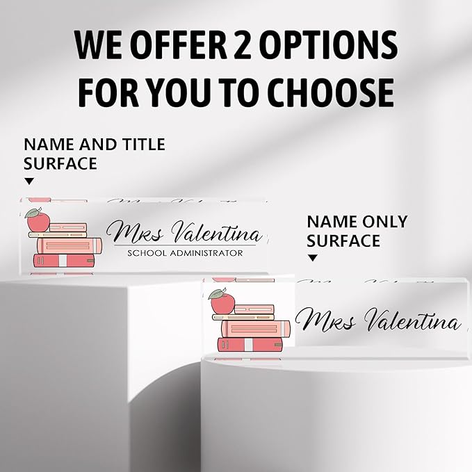 Personalized Name Plates for Office - Gifts for Teacher, Boss, Employee Appreciation - Desk Decor (teacher3)