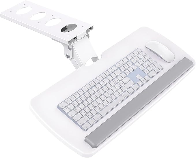 HUANUO Keyboard Tray Under Desk, 360 Adjustable Ergonomic Sliding Keyboard & Mouse Tray, 25" W x 9.8" D