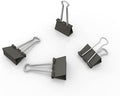 Nctinystore Binder Clips Small Metal Clamp 0.75 inch / 19 mm (Black, 40-PCS)
