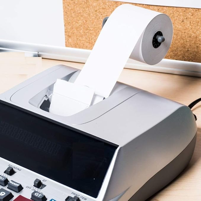 1InTheOffice Adding Machine, Register, and Calculator Rolls 2 1/4" x 150' 1-Ply, 12/Pack (150')