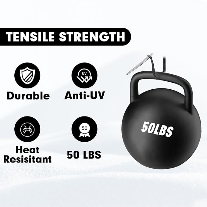 Zip Ties, KAMOTA 1500pcs 14 Inch Heavy Duty Self-Locking Nylon Zip Ties, Black Cable Ties with 50lb Tensile Strength, UV Resistant Cable Tie for Indoor and Outdoor Use
