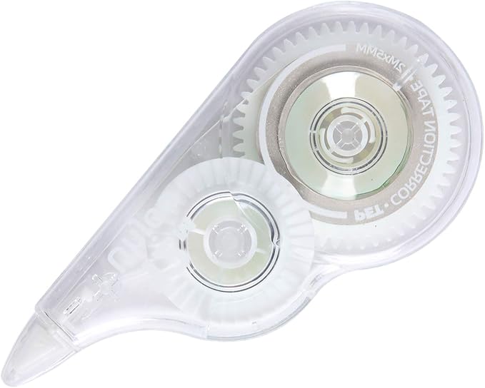 Unjoo White Correction Tape, Fast Clean and Easy to Use Tear-Resistant Tape, For school Supplies, Office (12pack, 5M/196, Tape Width 0.2in)