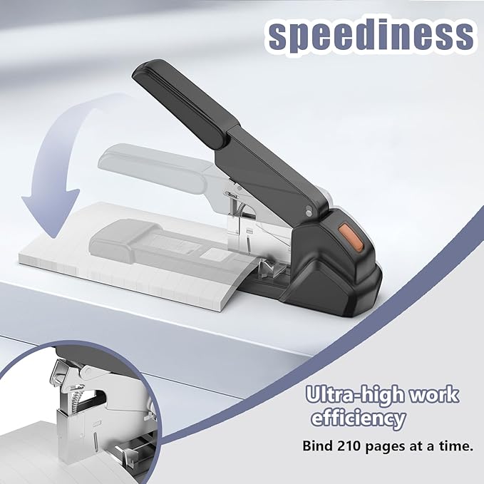 Labor-Saving Heavy Duty Stapler,240 Sheets High Capacity, Large Office Staplers,Large Industrial Stapler,3000 Staples Included,Easy to Bind.