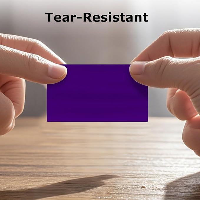 FINDAT Colored Stickers 1.57×0.75 Inch Vinyl File Folder Sticker Purple Rectangle Removable Waterproof Color Coding Moving Label for Boxes Office Inventory Labeling 160 PCS