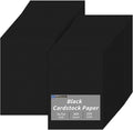 5" x 7" Black Cardstock, 300 Pack Black Thick Paper Cardstock Blank Cards Stock for Invitations, Greeting Cards Making, Postcards, Photos, 250GSM Thick Paper
