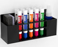 HBlife Acrylic Dry Erase Marker Holder Wall Mount, 10 Slots Whiteboard Marker Holder for Office, School and Home, Marker, Eraser and Whiteboard Cleaner Not Included, Black
