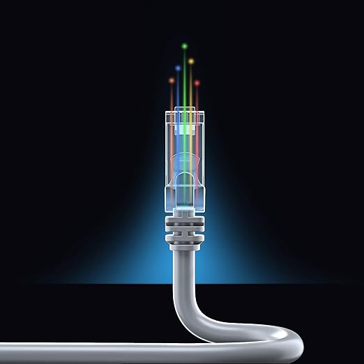 Maximm Cat 6 Ethernet Cable 6 ft (20-Pack) - High-Speed LAN Cable, Internet Cable, Patch Cable, and Network Cable - UTP, 10Gbps, 550MHz Ethernet Cord - Gray