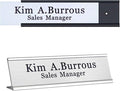 Personalized Office Name Plates Aluminum Hot Printing Custom Office Wall or Desk Name Plates 2" x 8" (Input-Texts)