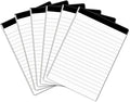 MuiAng 6 Pcs Perforated Note Pads College Ruled - 4" x 6" Inch Writing Notepad for Daily Planning - Perforated Small Notepads with 31 Sheets per Pad - Ruled Papers