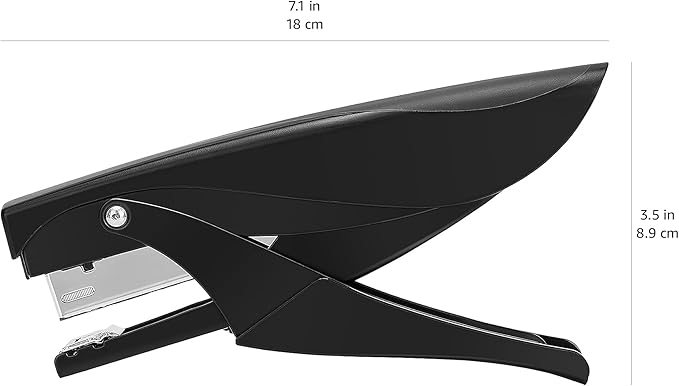 Amazon Basics Hand Held Plier Stapler, 25 Sheet Capacity,Heavy Duty Staper,Black