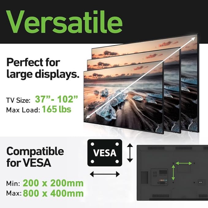 Ultra Slim Flat TV Wall Mount Bracket for Samsung - 55” Class CU7000 Crystal UHD 4K UHD Smart Tizen TV - UN55CU7000FXZA - Low 1.4" Profile Design, Heavy Duty Steel, Flush to Wall, Simple Install