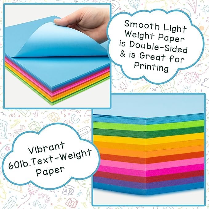 Hygloss Black Paper - 24 lb, 89 GSM, Fade-Resistant, Acid-Free, 8.5x11-Inch Letter Size Color Copy Paper, 90 Sheets