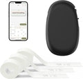 SUPVAN E10 Bluetooth Label Maker Machine with 3 Tapes, Continuous Waterproof Label, Versatile App with 35 Fonts and 1k+ Icons, Inkless Labeler for Home, Kitchen, School, Office Organization, Black