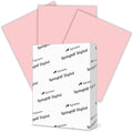 Springhill 8.5” x 11” Pink Colored Cardstock Paper, 67lb Vellum Bristol, 147gsm, 2000 Sheets (8 Reams) – Premium Lightweight Cardstock, Vellum Printer Paper with Textured Finish – 076000C