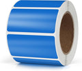 Meitaat Blue Rectangle Stickers 2 x 1 Inch Color Coding Labels Vinyl Roll Self-Adhesive Waterproof Removable 500 PCS